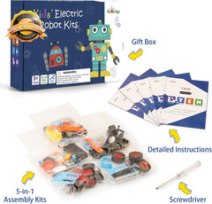 STEM Robot Building Kit Kids Ages 6-14 Science Toy Boys Birthday Gift