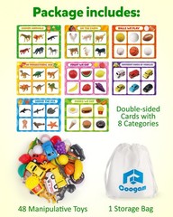 Sorting Toy for Toddlers – Animals, Dinosaurs, Fruits, Vehicles, Fine Motor Skil