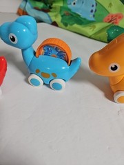 COVTOY Dinosaur Car Toys with Storage Bag/Game Mat (Baby Toys 12-18 Months)
