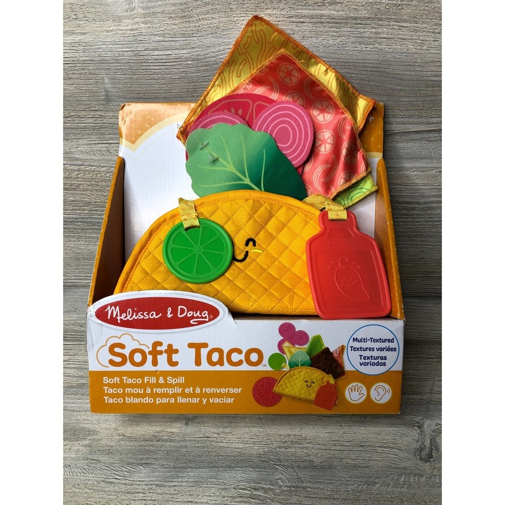 Melissa & Doug Soft Taco Fill & Spill Multi Textured 6 Months Fine Motor Sensory