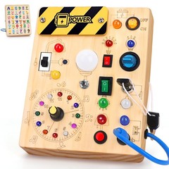 Busy Board, Montessori Toys for 1-3 Years Old Boys & Girls, Sensory Toys for …