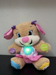 Fisher-Price – Laugh & Learn Smart Stages Sis Plush Toy – Brown TESTED/WORKS!!