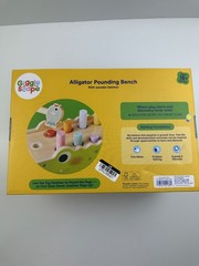 Gigglescape Alligator Pounding Bench Push & Pull w/ Wooden Hammer Toy 18+ Months