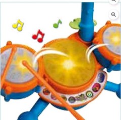 VTech KidiBeats Drum Set with Accessories, Baby and Toddler Toys