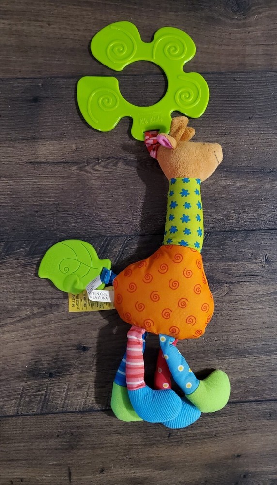 Melissa & Doug K’s Kids Funky Giraffe Stroller Toy – Crinkle, Teether, Textures