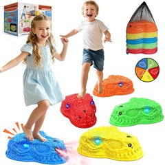 Light Up Dinosaur Step Stone Toy for Kids 3-5 Years Old Roaring Mist Spraying