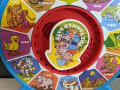 Mattel 1989 THE FARMER SAYS See N’ Say Animal Sounds Learning Toy WORKS!