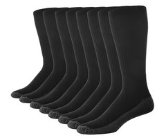 Casual Garb Mens Crew Socks 8 Pair Pack Moisture Wicking Socks Crew Work Sock…