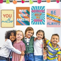 Motivational Posters for Classroom, 6Pcs Classroom Motivational Poster Positi…