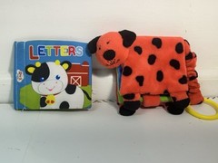 Fisher Price-Spark Create Imagine-Baby/Infant/Nursery Item Lot Of 2-Plush Books