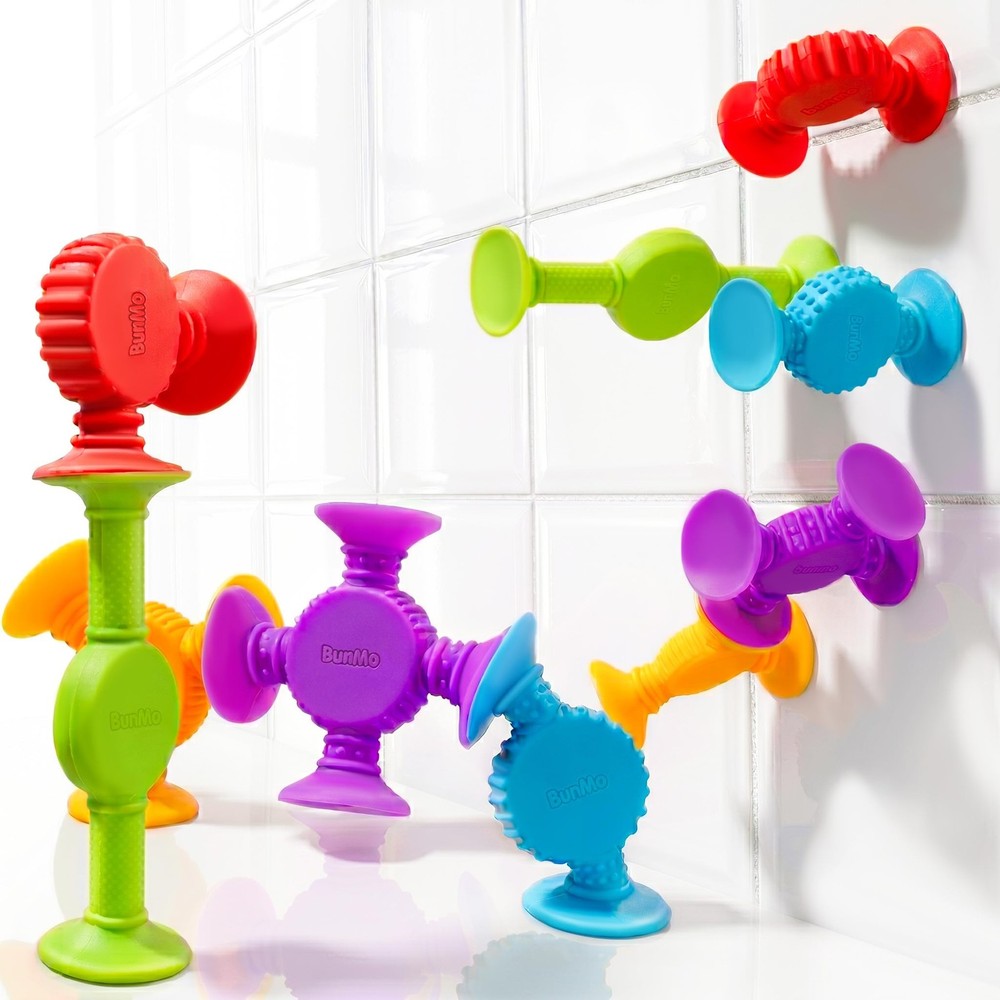 Bath Toys Suction Connect Build Create Toddler Sensory Toy Fine Motor Skills