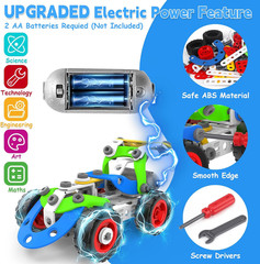 10 in 1 Electric STEM Toys for 5 6 7 8 9+ Year Old Boy Girl Birthday Gifts Educa
