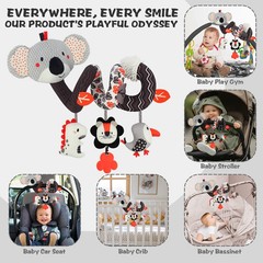 Baby Toys Crib Hanging Rattles Car Seat Soft Mobiles Stroller Crib Cot Gift Box