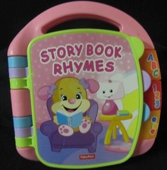 Fisher Price Pink Storybook Rhymes Electronic Book Letters Colors Shapes Numbers