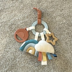 Itzy ritzy Rainbow Multicolor Activity Toy with Teether for 0-6 Months