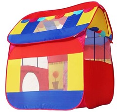 Foldable Pop Up Hut Type Tent House For Kids Toys Play Multi US