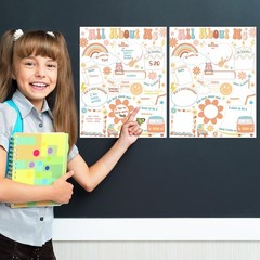 Chunnin 40Pcs Groovy Read All About Me Posters For Classroom Decorations Groo…