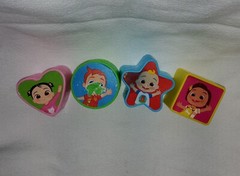 Cocomelon Shape Sorter Replacement Shapes x4 for Watermelon Bucket Toy