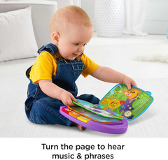 Fisher-Price Baby Learning Toy Laugh & Learn Storybook Rhymes Musical Book with