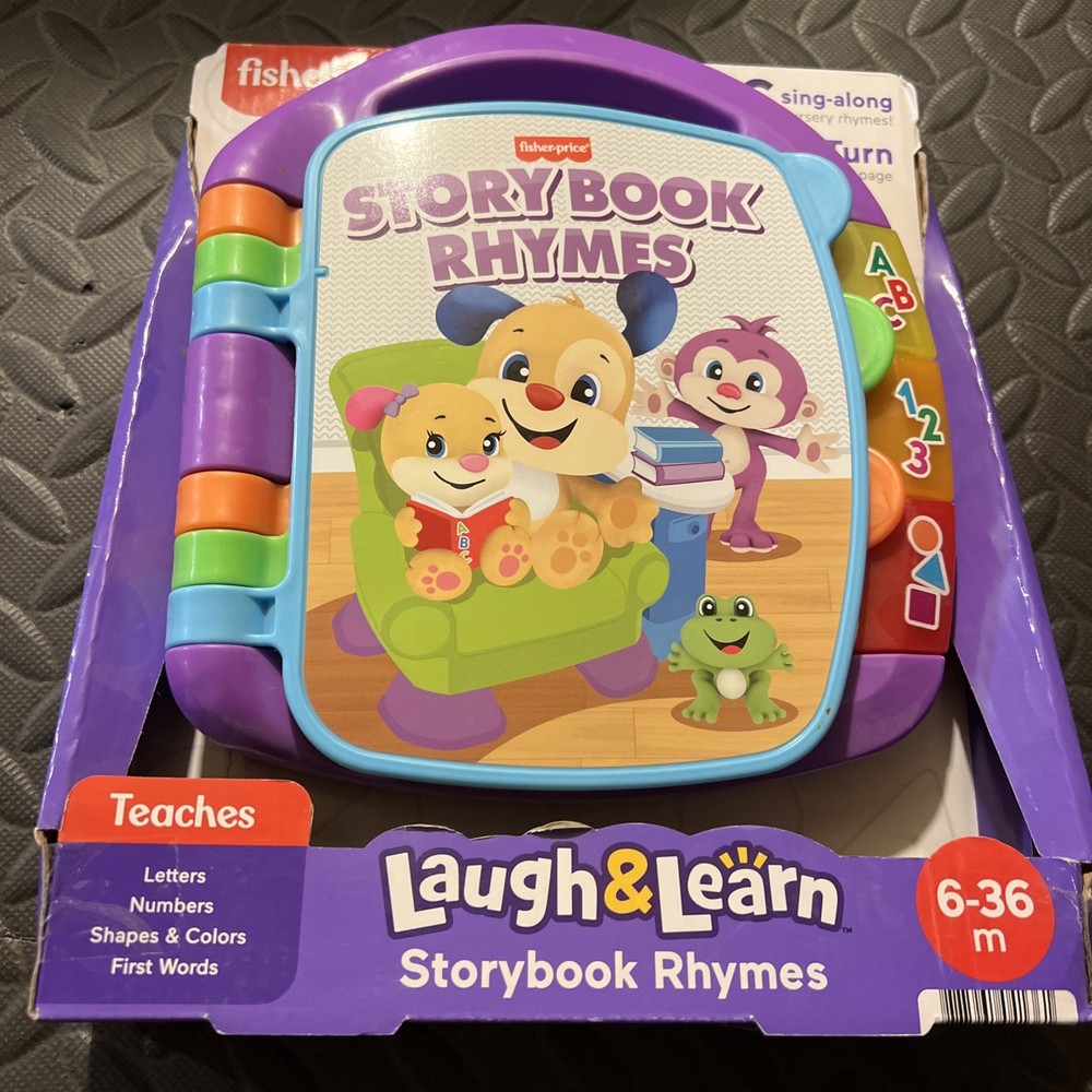 Fisher-Price Laugh & Learn Storybook Rhymes with Lights and Sounds CDH24 NEW