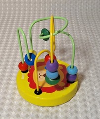 Montessori Educational Toddler Math Puzzle Toy Wooden Beads Wire