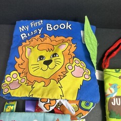 Soft Fabric Book 3pc Lot Taggies Oodles Of Fun Jungle Tails Soft Play My First