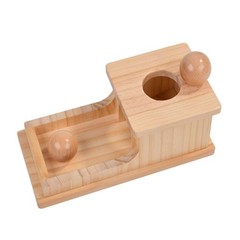 Montessori Wooden Object Permanence Box Drop Toy Fine Motor Skills Baby 6-12M
