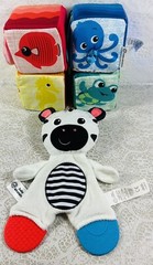 Baby Einstein Explore and Discover Soft Blocks & Zen The Zebra Teether Toy