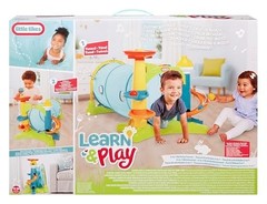 2-in-1 Activity Tunnel for Toddlers, Indoor Outdoor Playset, Fun for Ages 1-3
