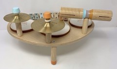 Drum Set 9 in 1 Musical Instruments for for Toddlers Wooden Montessori Toy