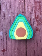 Viral Fun Avocado Silicone Stacking Toy – 5 Pieces, Safe BPA-Free, Easy to Clean