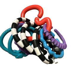 Educational Baby Toy Links Multiple Brands, Colors, Textures Preowned