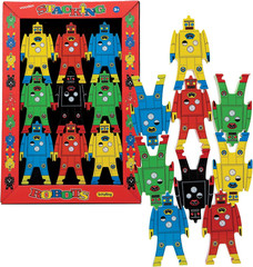 Stacking Robots – Colorful Wooden Stacking Toy for Kids – 9 Pcs. Fun Puzzle for