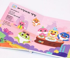 Pinkfong Baby Shark Family Sound Book 10 Korean Song For Baby Kids FreeshipTrack