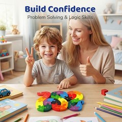 Ideal Gift: Montessori Snake Alphabet Puzzle for Preschool Learning Adventures