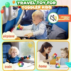 Sensory Autism Balls Toy for Toddler Kids, Airplane Travel Toys for Age 3-5 5…
