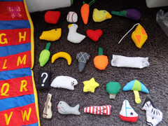 ABC Cloth Quiet Book/Zipper Bag ~ Toddler Busy Alphabet Learning Activity