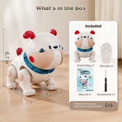 Baby Toys for 6-12 Months: Musical Crawling Dog Toy with Dancing, Recording & Li