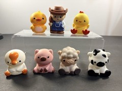 Learning Resources Peekaboo Learning Farm 7 Animals Sheep Cow Pig Duck Chicken