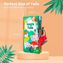 Touch & Feel Crinkle Cloth Baby Book – Early Learning 0–18M