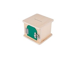2-in-1 Montessori Coin Lock Box Toy for 1 Year Old | Object Permanence Skills, W