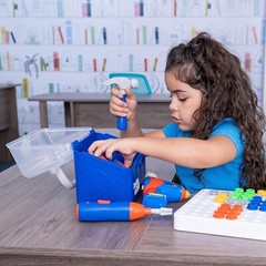 Portable STEM Construction Playset: Design & Drill Toolbox with Electric Tools