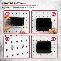 Ultimate 121-Piece Pegboard Hooks Set, Pegboard Accessories with Metal Hooks,…