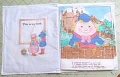 Handmade Cloth Fabric Soft Book “Mother Goose Nursery Rhymes”