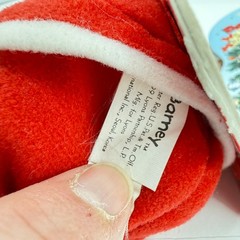 Barney Santa We Wish You a Merry Christmas Plush Board Book 1999 USA Lyrick
