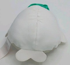 Bright Starts White Seal Plush Crinkle Toy W/Tag Loops,Teal Teething/Hang Loop