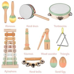 Baby Musical Instruments-Toddler Montessori 13 – Piece Neutral Color Toys