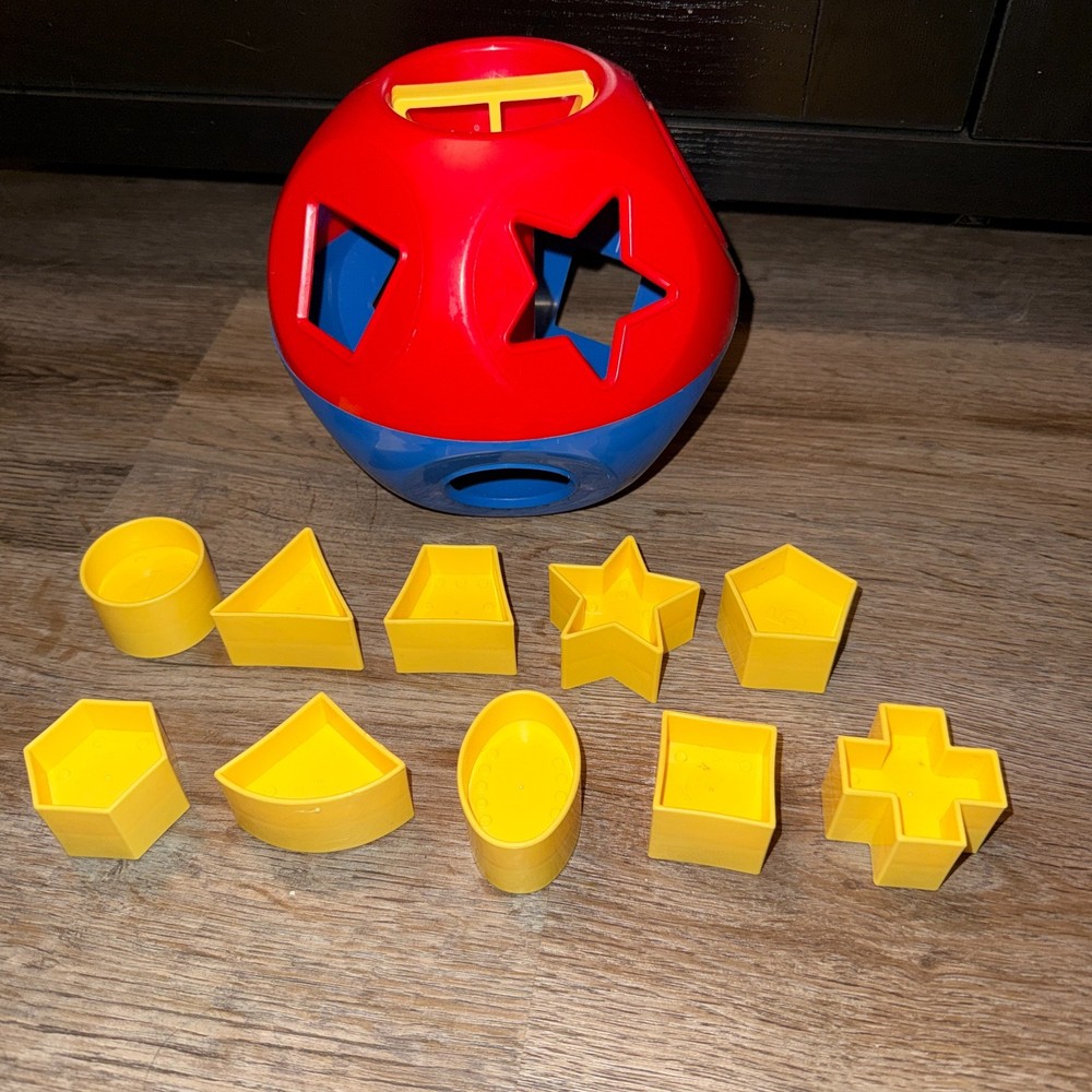 Vintage Tupperware SHAPE-O-BALL Toys Shape Sorter Complete