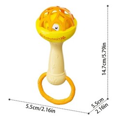Baby Rattle Sensory Toy Shaker Grasp Ball for Newborn Infants 0-24 Months