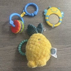 Baby Teething Rattle Toys Lot Of 3